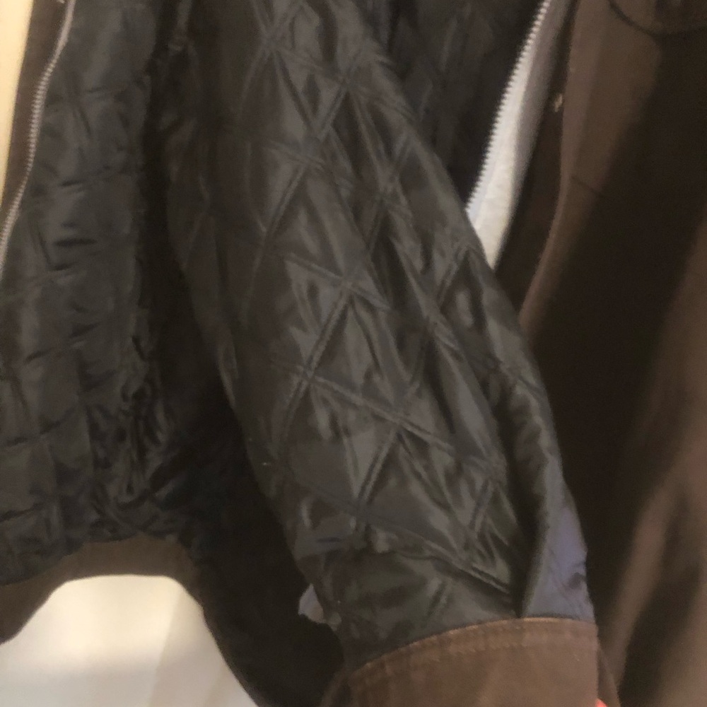 Craftsman Work Dark Brown Canvas Jacket with Hoodie - Picture 8 of 16